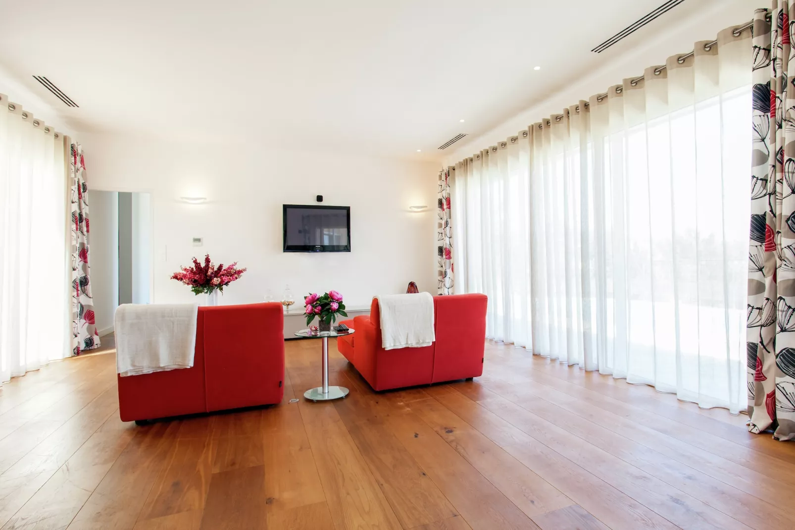 Villa le Mareret-Woonkamer