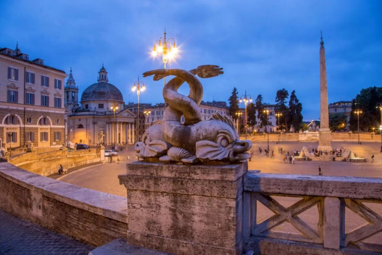 Piazza del Popolo-Gebieden zomer 5km