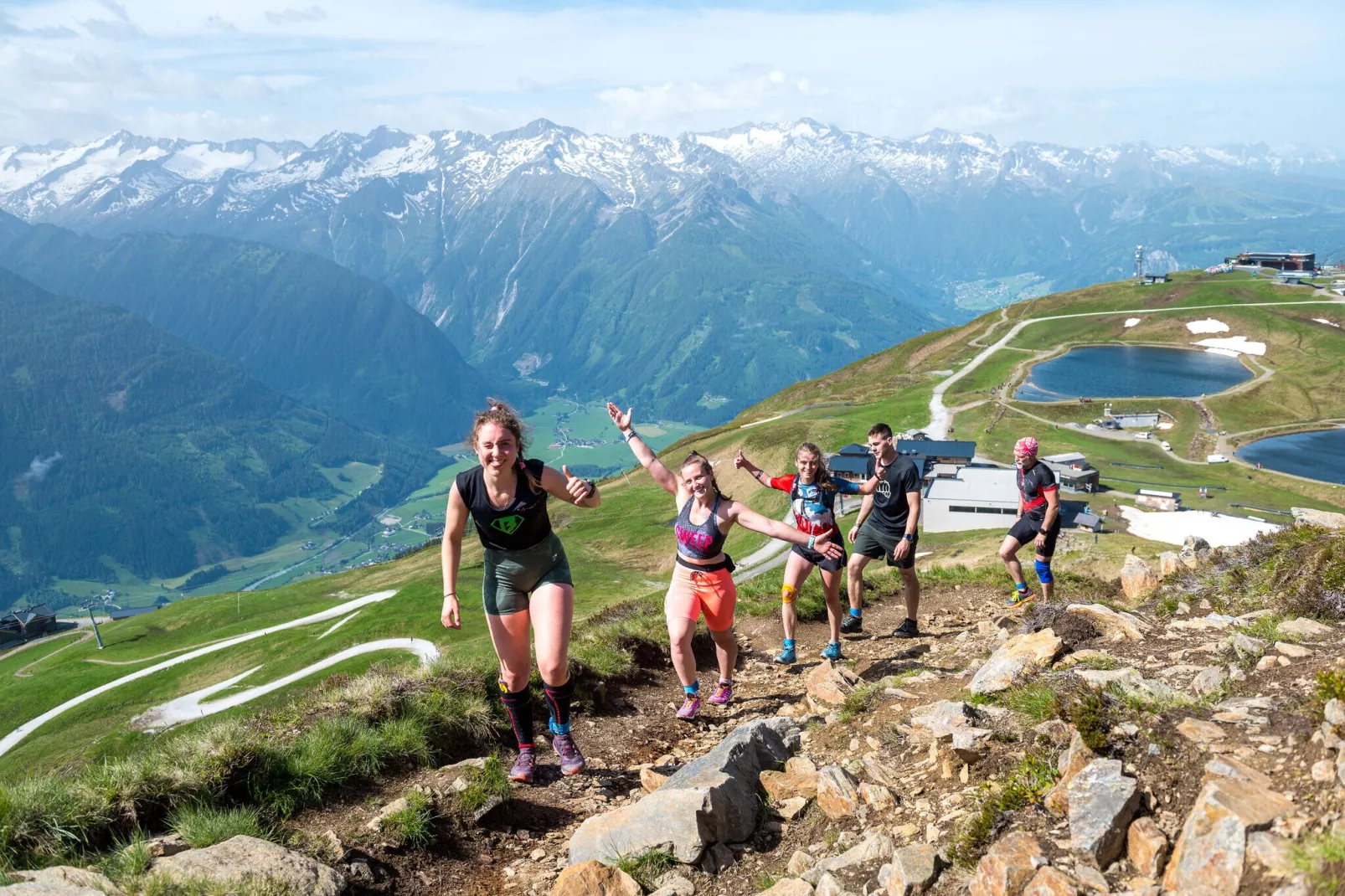 Dorfblick Bramberg-Gebieden zomer 1km