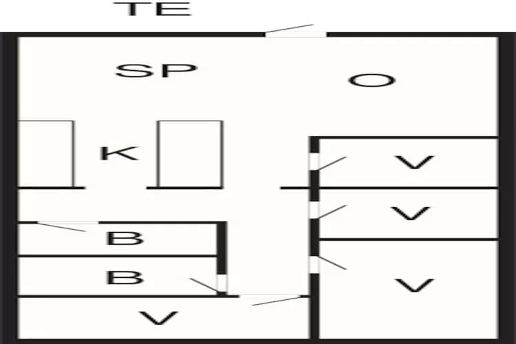 5 room,2 bathrooms-Plattegrond