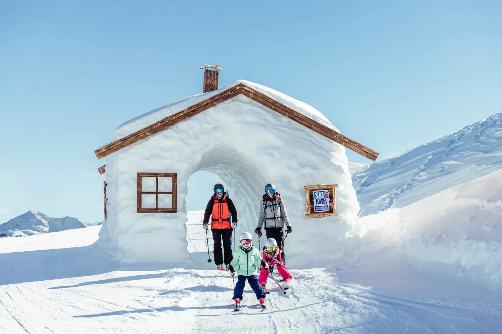 Bauernhaus Untermoos-Gebied winter 5km