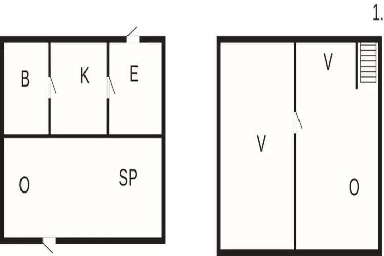 Panoramisch vissershuis -- By Traum Ferienwohnungen-Plattegrond