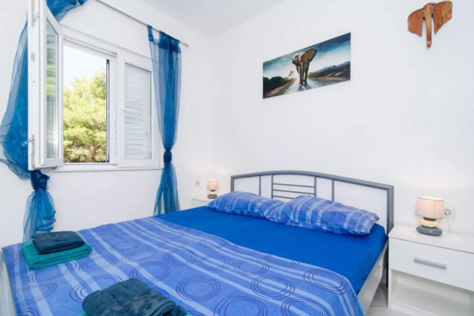 Apartments Ammos - Studio Apartment with Shared Terrace and Sea View-Slaapkamer