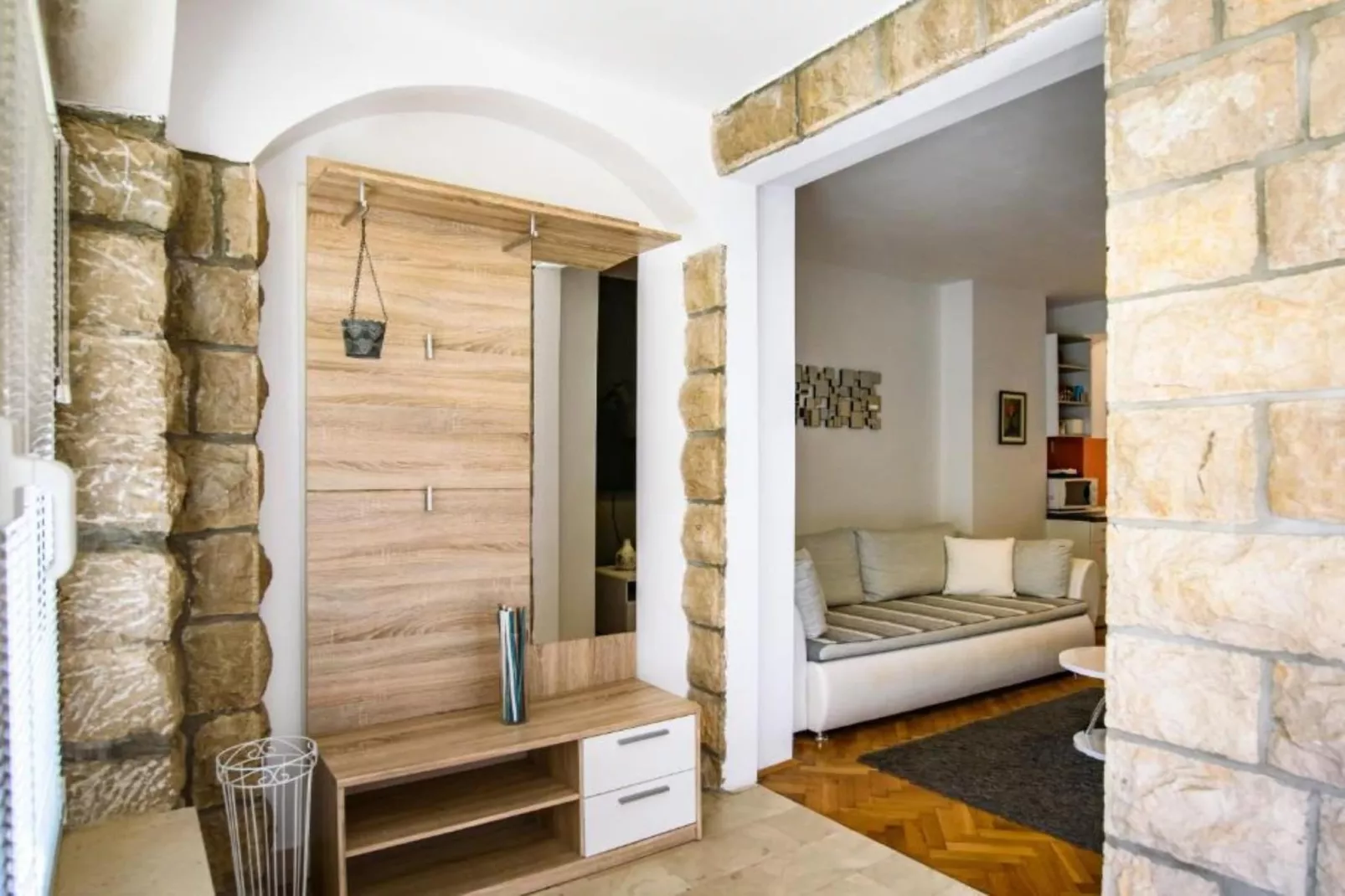 Apartments Luce & Toma - One bedroom Apartment (Luce)-Woonkamer