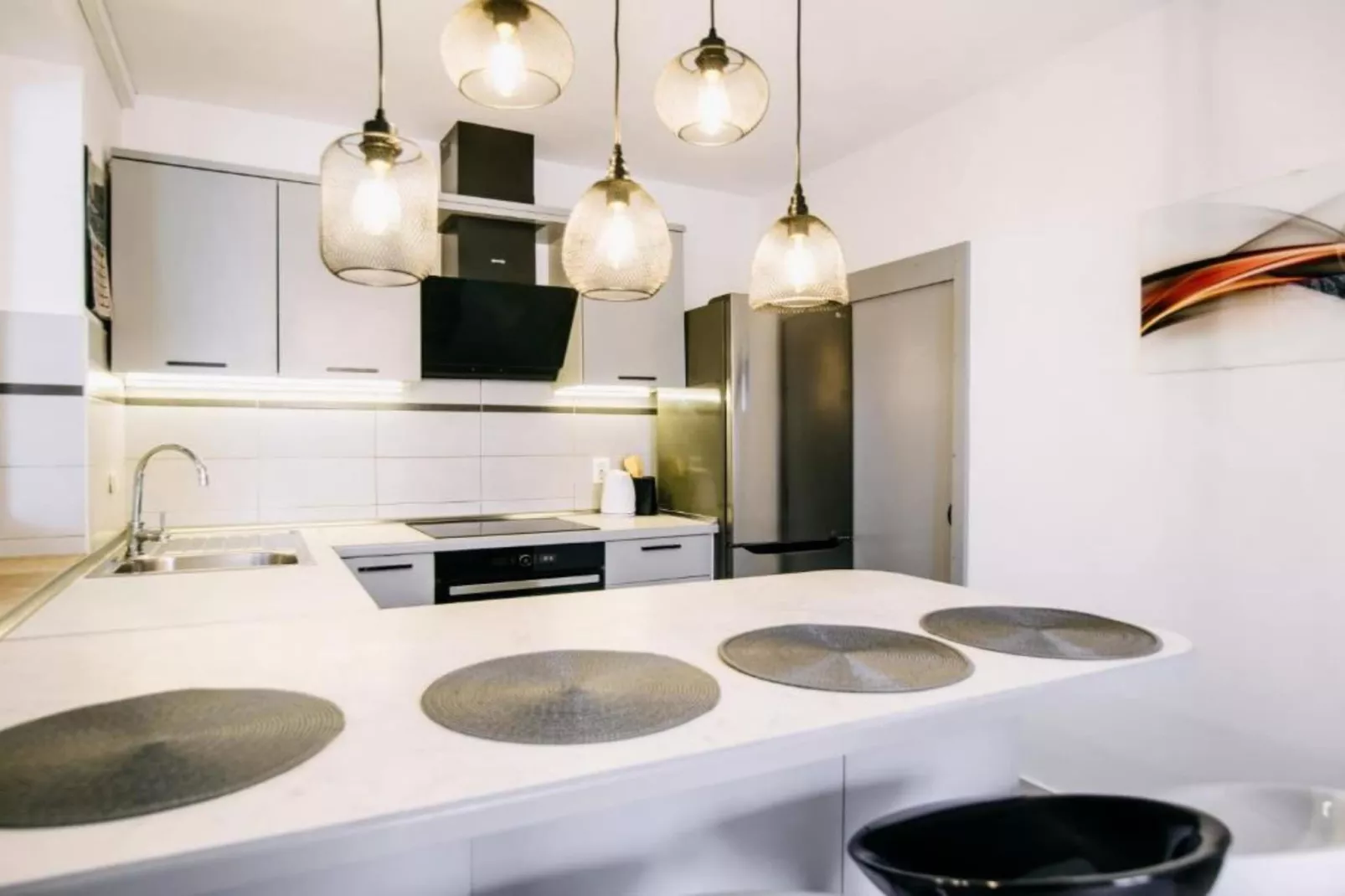 Apartments Luce & Toma - One Bedroom Apartment with Terrace (Toma)-Keuken