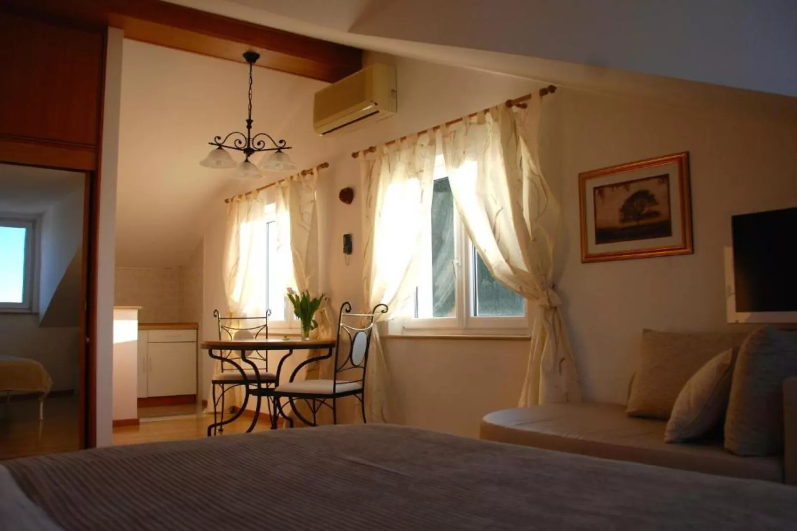 Villa Mediterranea - Studio with Sea View (C)-Slaapkamer