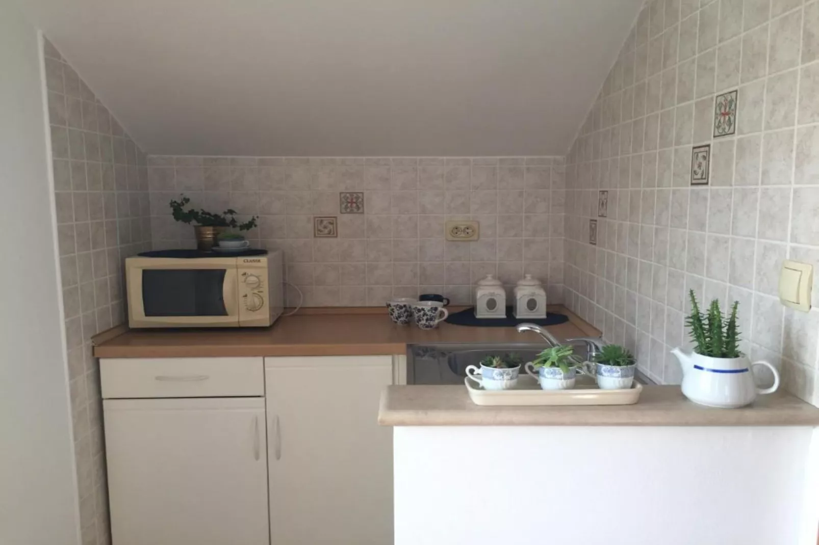 Villa Mediterranea - One Bedroom Apartment with Sea View-Keuken