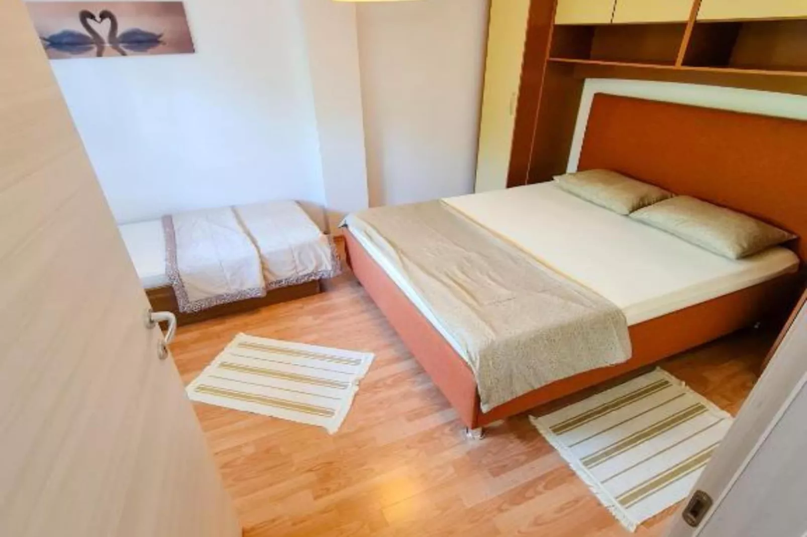 Apartments Marko - Three Bedroom Apartment with Sea View-Slaapkamer