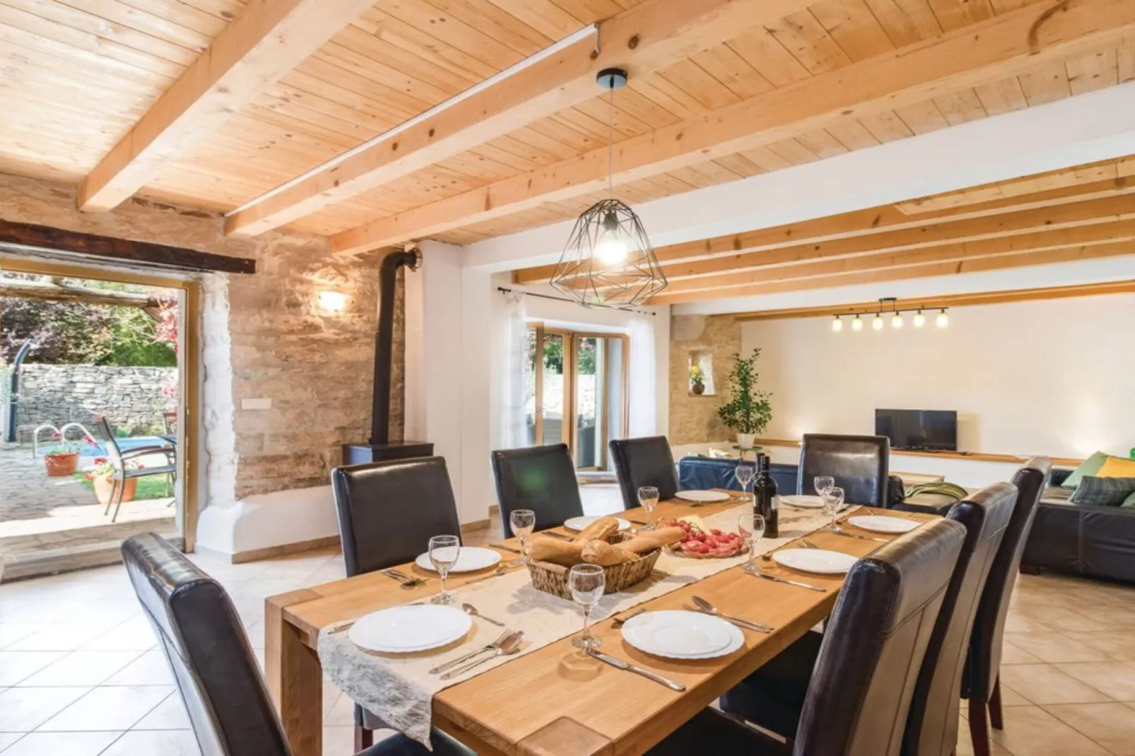 Villa Istra - Four Bedroom Villa with Private Pool-Eetkamer