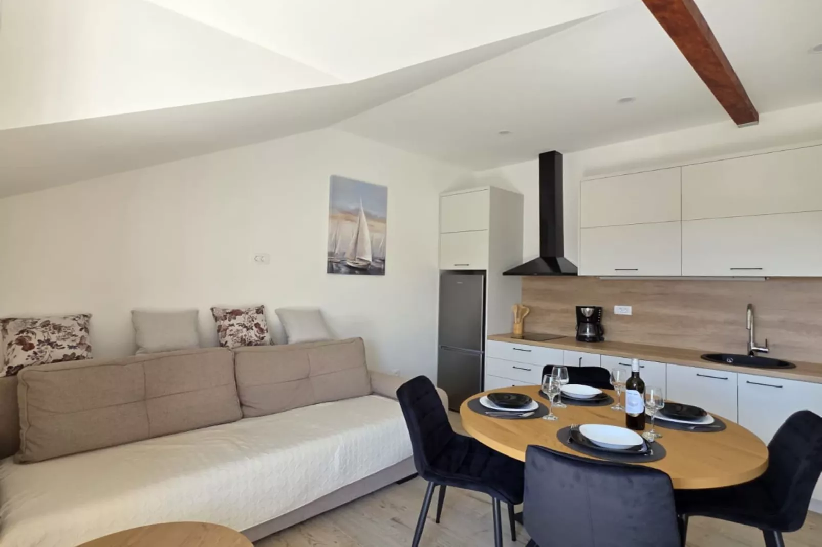 Penthouse Apartment Dijana - One Bedroom Apartment with Terrace-Woonkamer