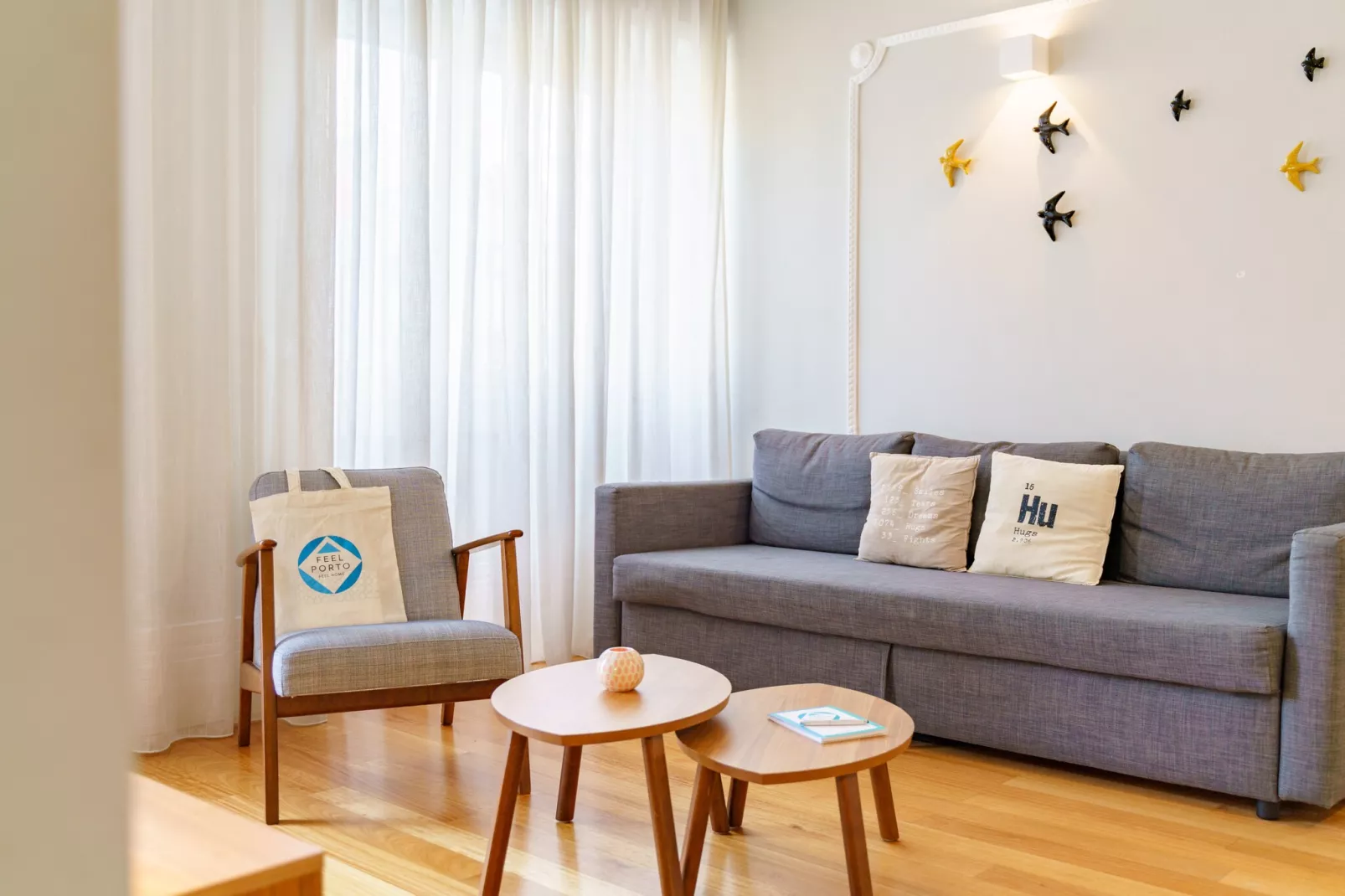 Feel Porto Downtown Charming Apartment I-Woonkamer
