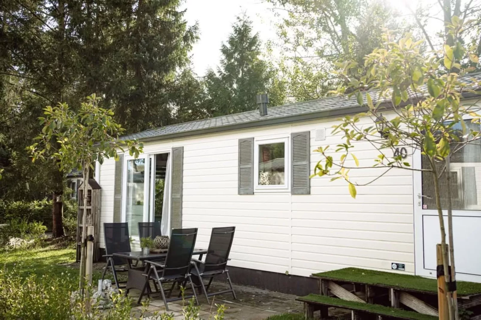 Chalet op de Veluwe bij Kootwijkerzand-Buitenkant zomer
