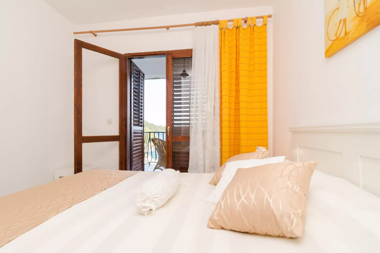 Apartments Anelić- Two Bedroom Apartment with Terrace and Sea View A2-Slaapkamer