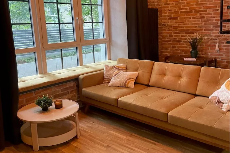 Komfortowy apartament Loft w Łodzi-Woonkamer