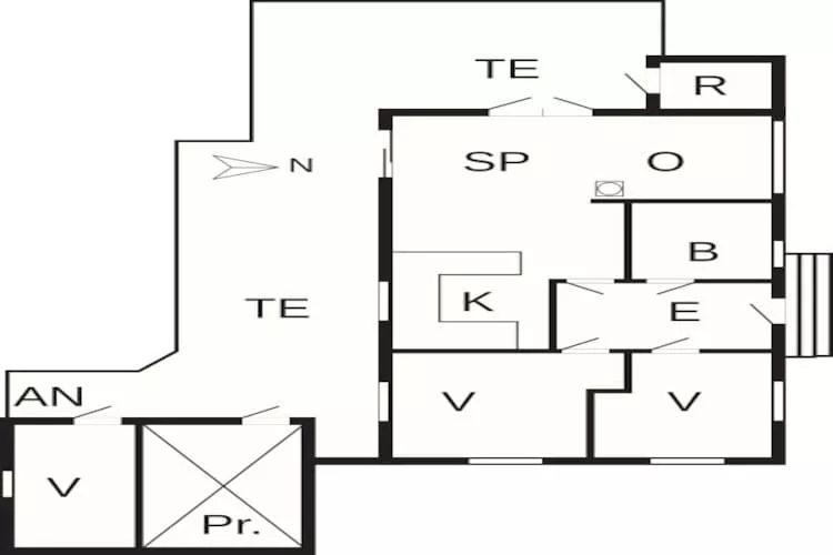 6 persoons vakantie huis in Brovst-By Traum-Plattegrond