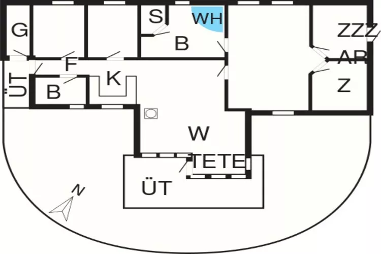 12 persoons vakantie huis in Idestrup-By Traum-Plattegrond