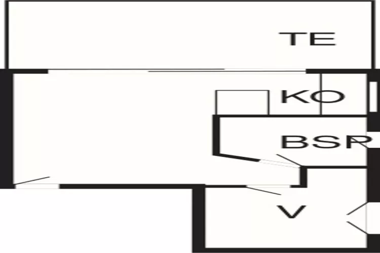 4 persoons appartement penthouse-Fördeblick-Plattegrond