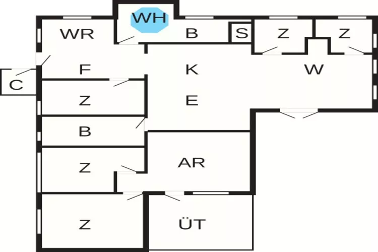 12 persoons vakantie huis in Løkken-By Traum-Plattegrond