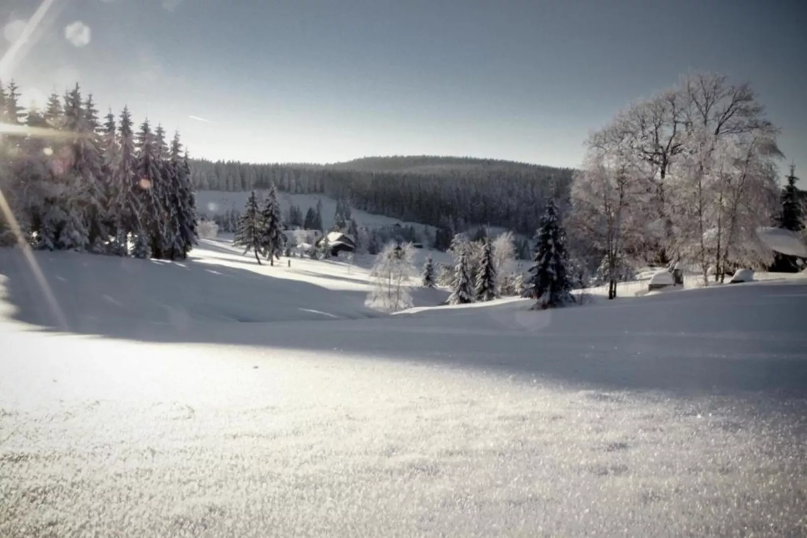 Im Erzgebirge-Gebied winter 20km