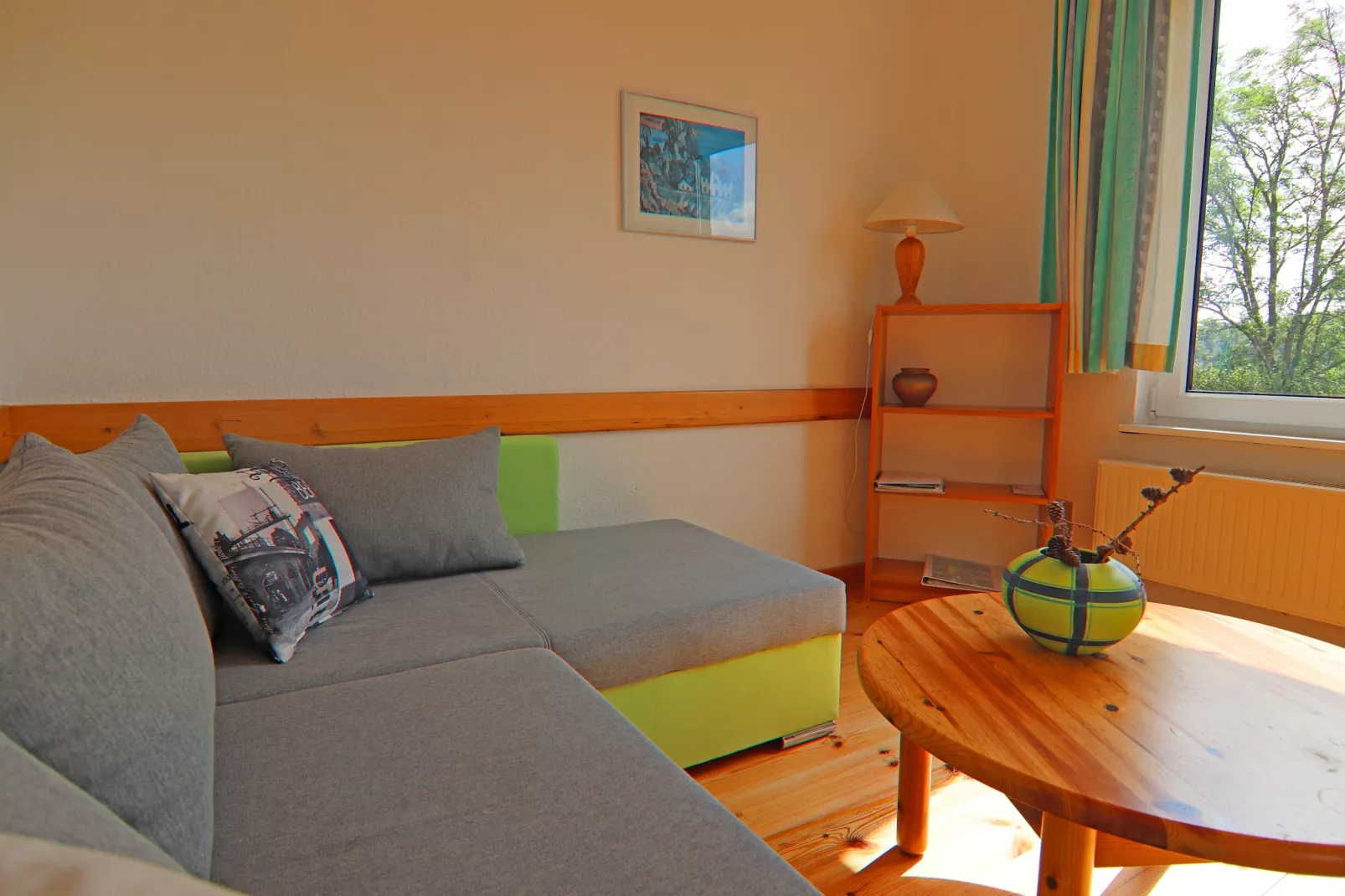 Ferienhäuser Inselblick / Ferienhaus 1 60 qm-Woonkamer