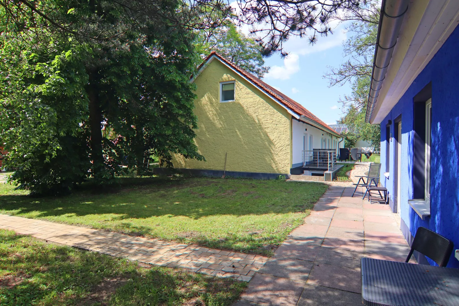 Doppelhaus Seepferdchen-Buitenkant zomer