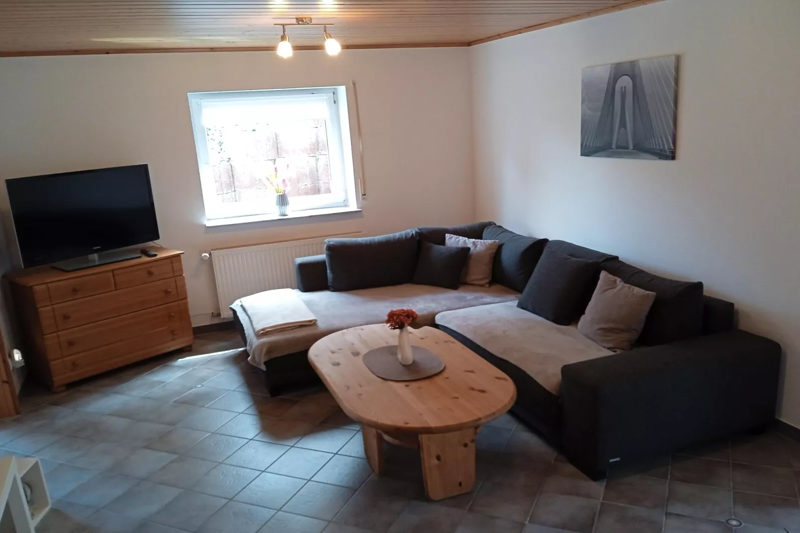 Ferienwohnung Andrea-Woonkamer