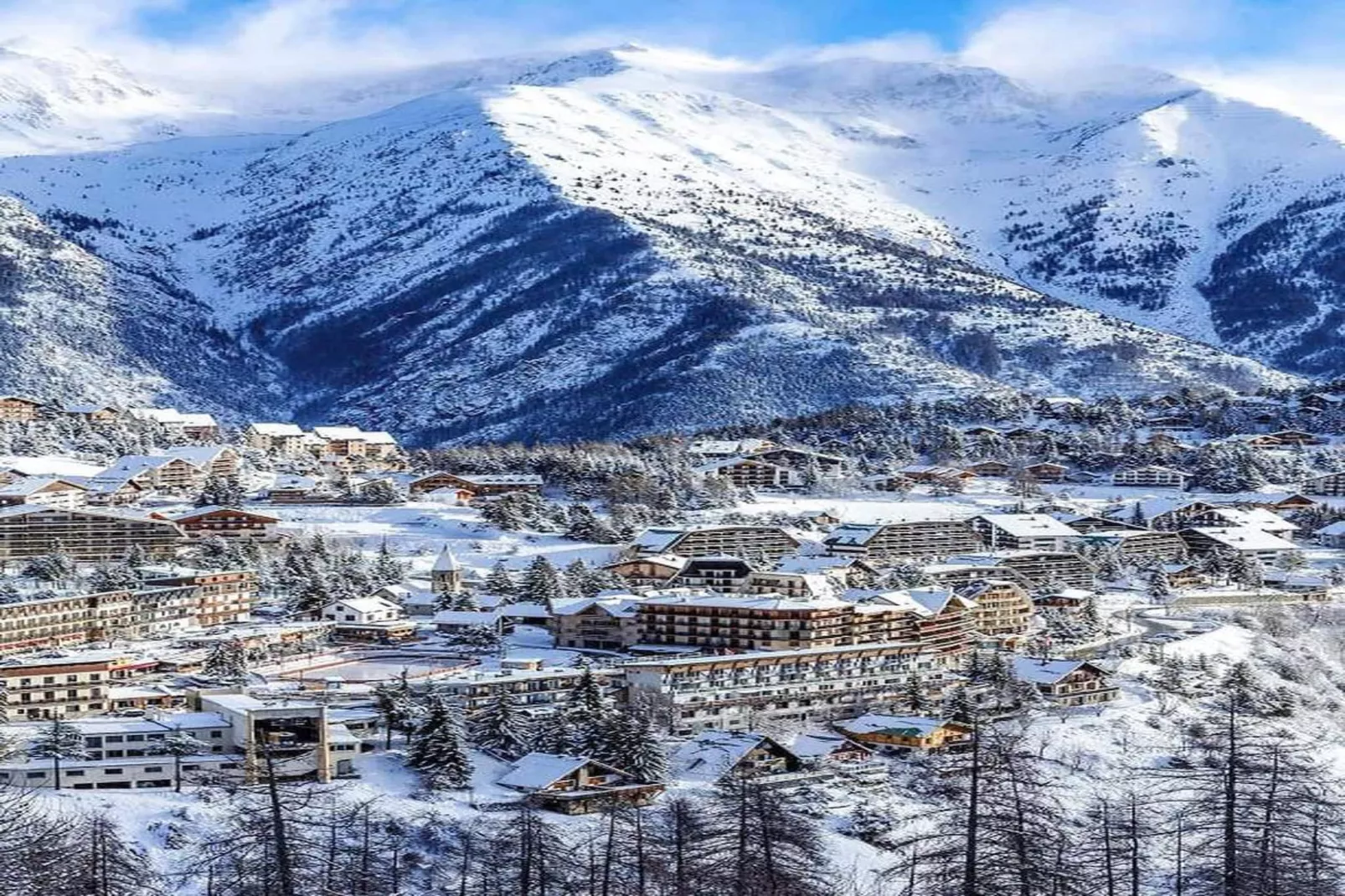 Le Mont d'Auron 2-Gebied winter 20km