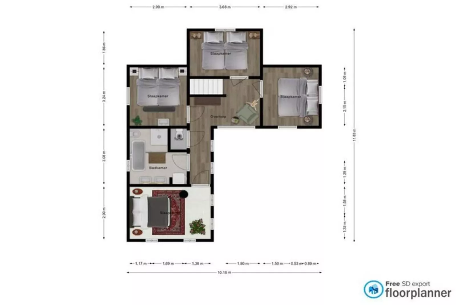 Dorpswoning Het Tolhuis-Plattegrond