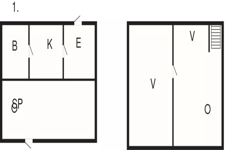 Panoramisch vissershuis -- By Traum Ferienwohnungen-Plattegrond