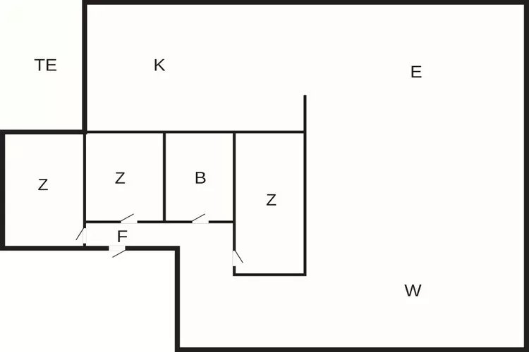 Gezellig vakantiehuis voor 6 personen in Blokhus-Plattegrond