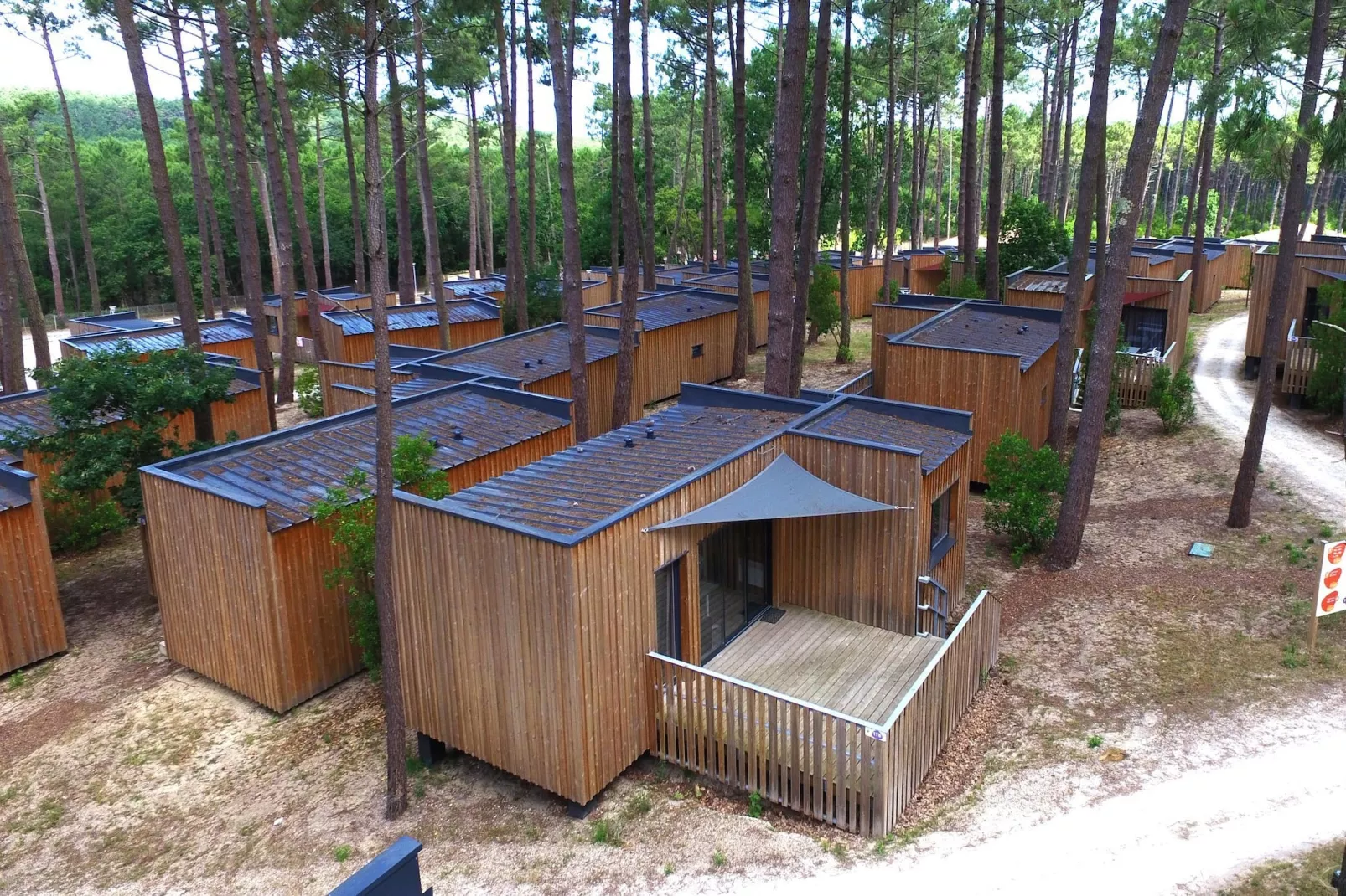 Lodge 3 Pièces 6 Personnes 1  bébé Résidentielles/Lège-Cap-Ferret-Buitenkant zomer
