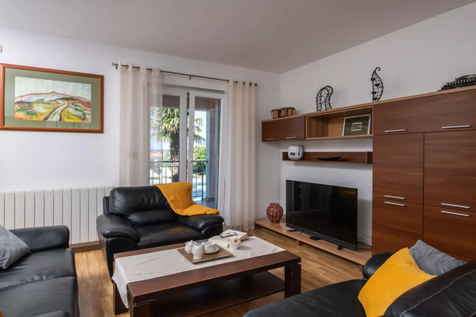 Villa SABINA - Breg Ivanovci - Three Bedroom Villa with Swimming Pool-Woonkamer