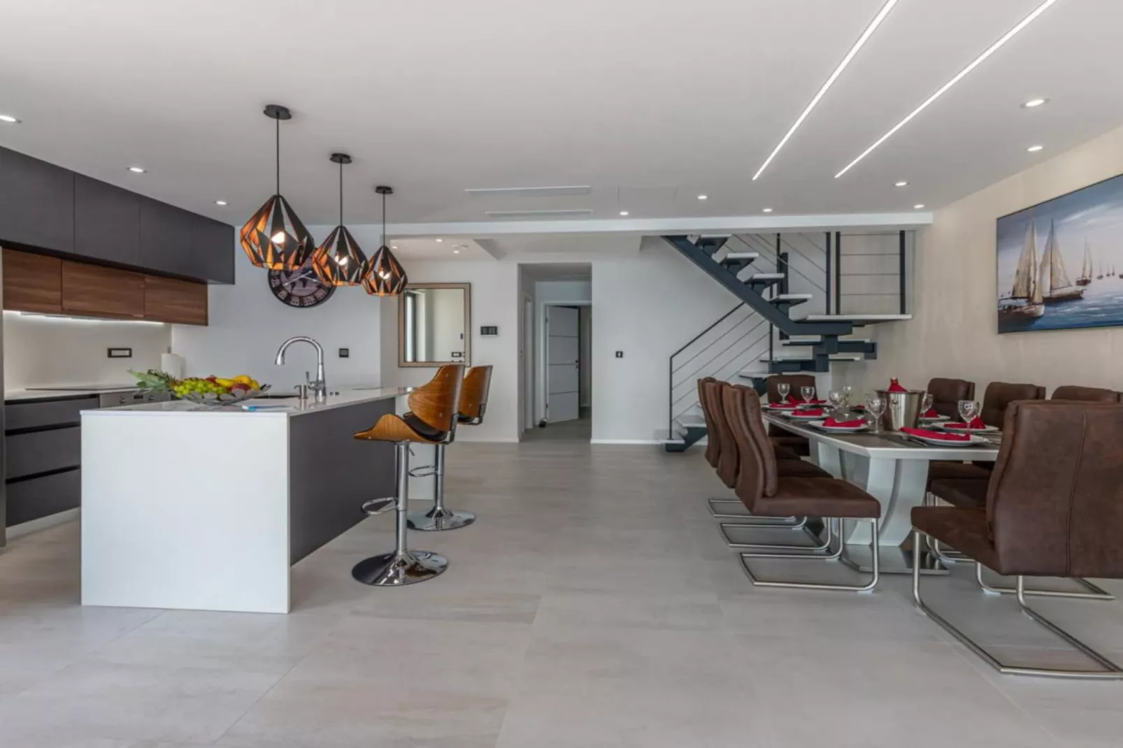 Lorena Stylish Sea View Villa - Four Bedroom Villa with Private Pool-Eetkamer