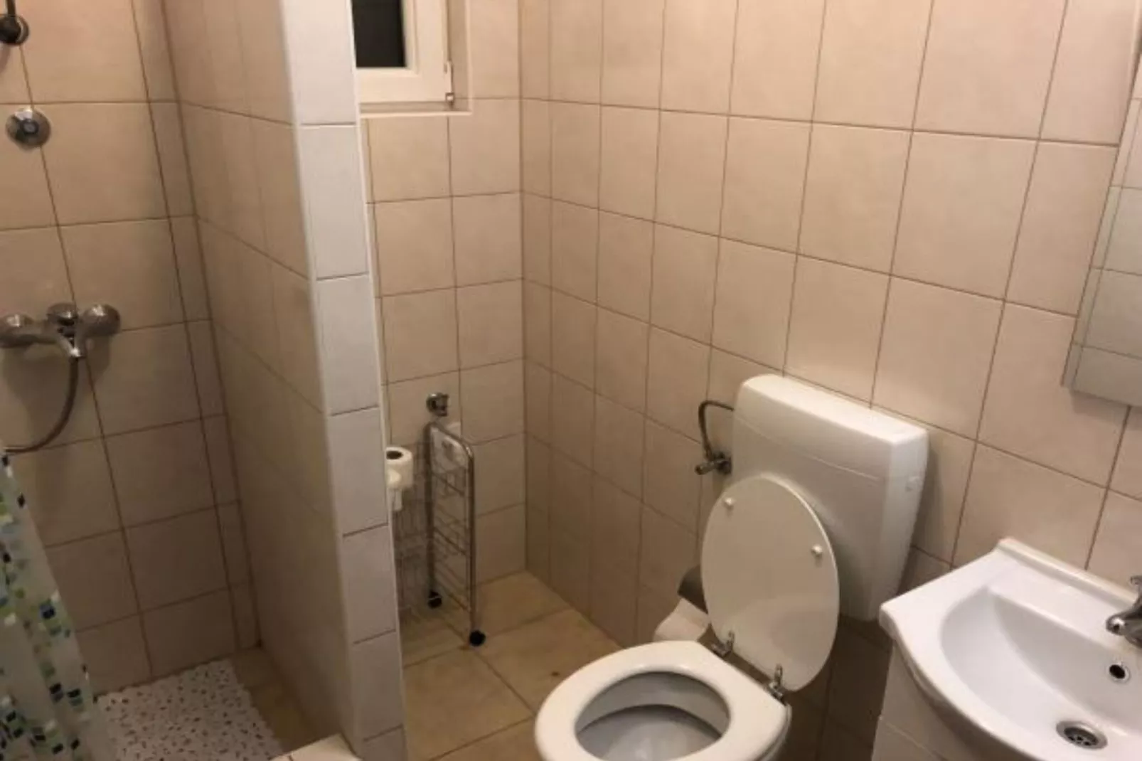 Apartmani Villa Borzic - One Bedroom Apartment with Terarce and Sea View 4-Badkamer