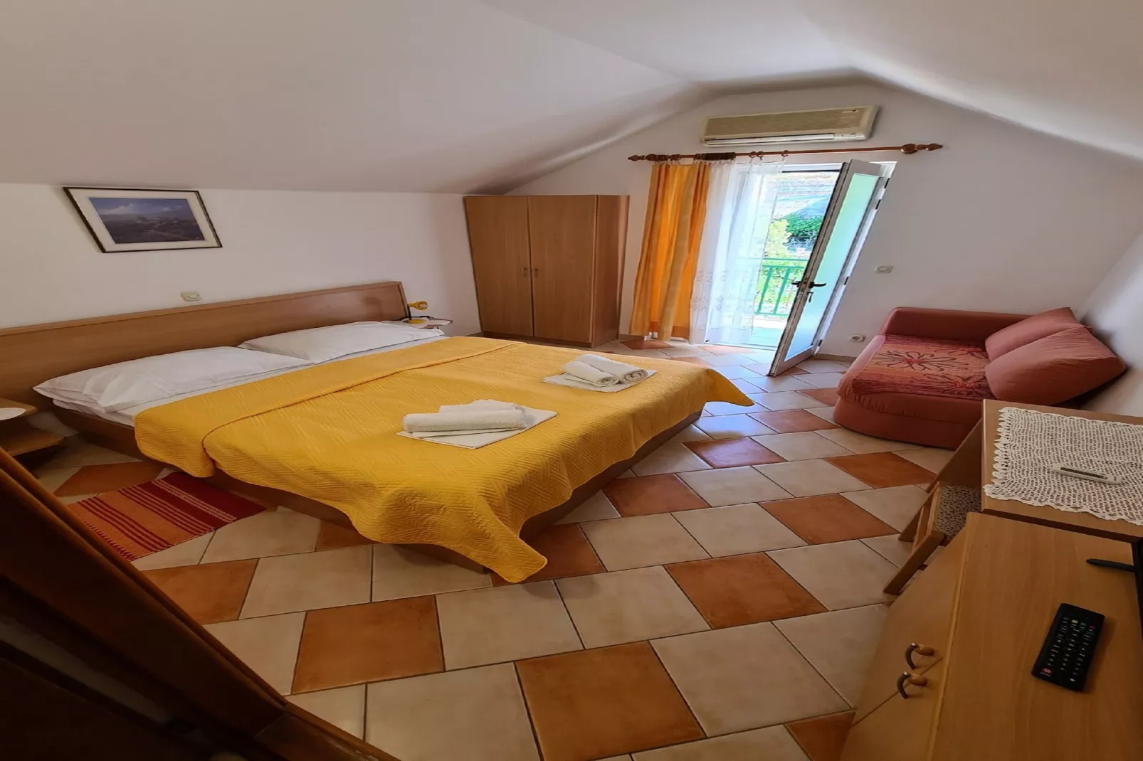 Apartments Pansion Franka 3* - Two Bedroom Apartment with Sea View and Terrace - APT 12-Slaapkamer