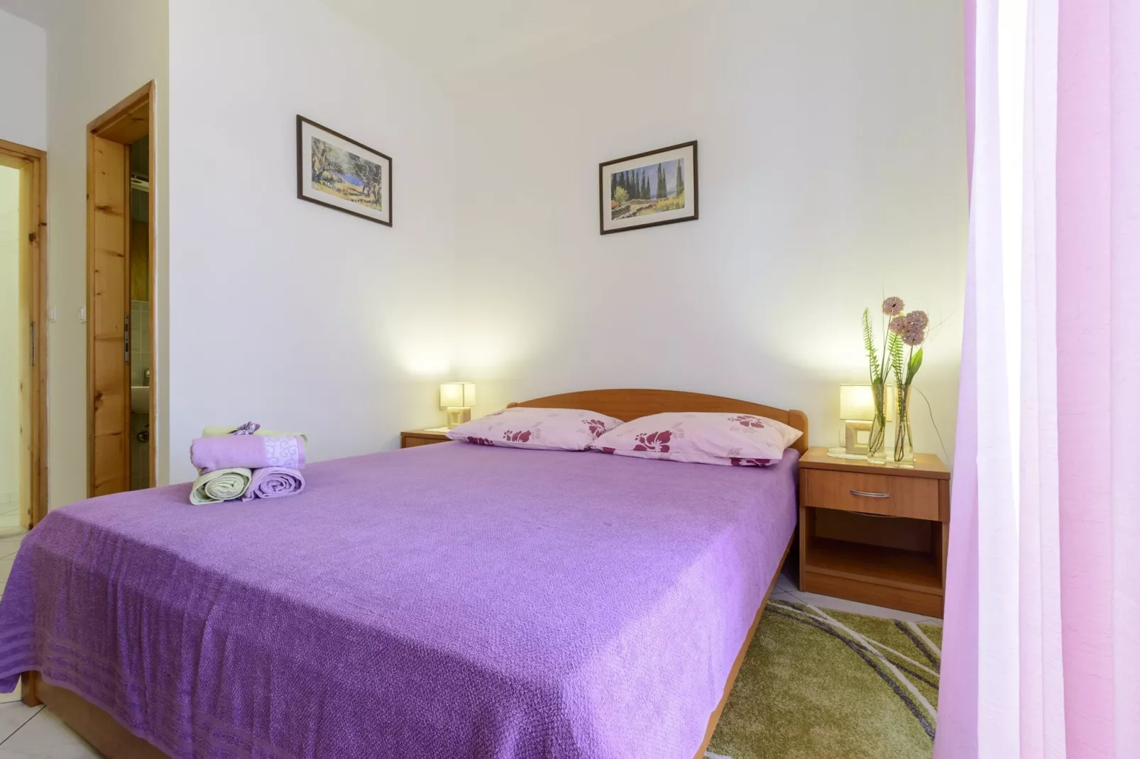 Oreb Dream Apartments - Two Bedroom Apartment with Terrace and Sea View (Apartment 4)-Slaapkamer