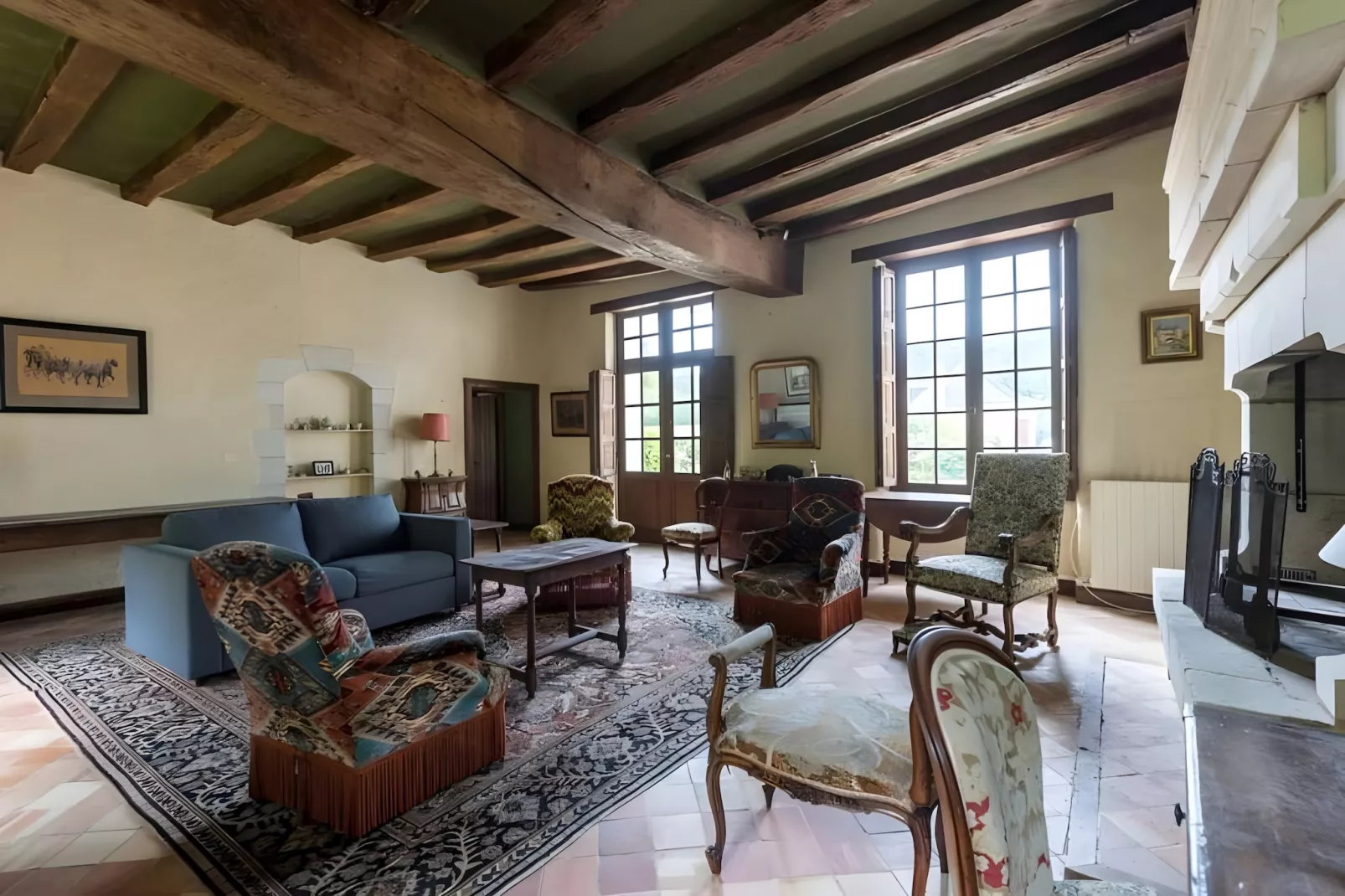 Domaine de l'Aubonnière - 14p - Rêve au Mans-Woonkamer