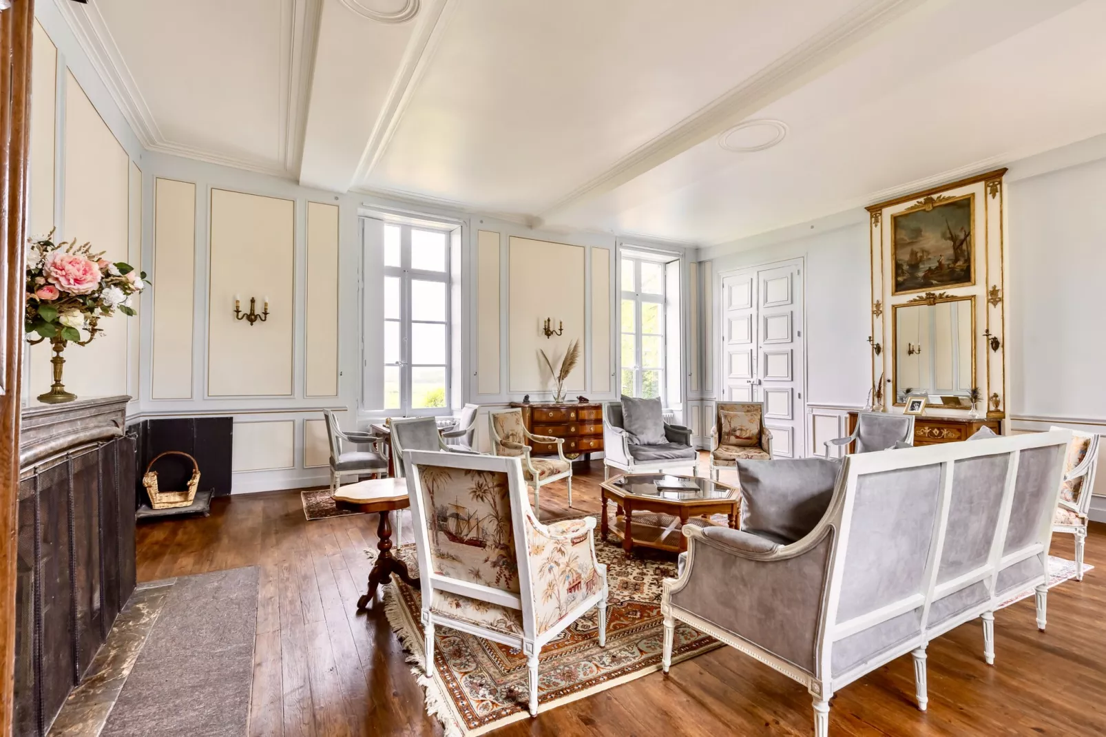 Château de Marigné - 15p - Rêve au Mans-Woonkamer