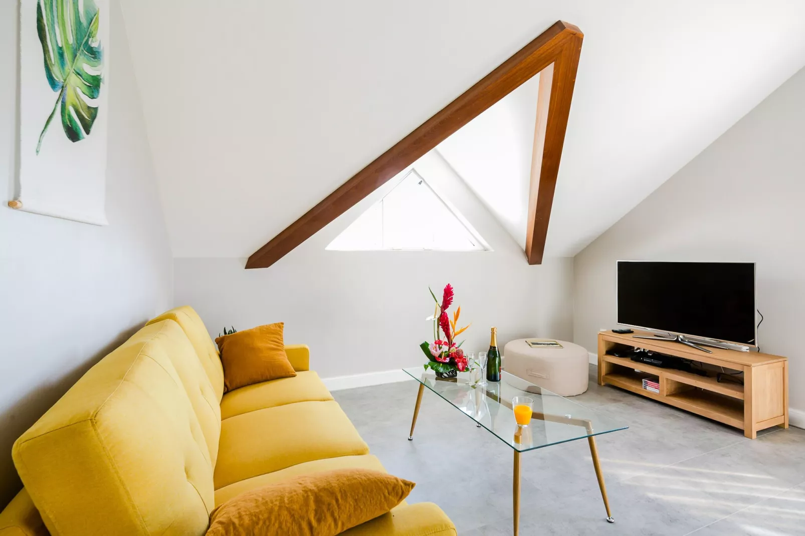 Kaz Combava - Appartement 3* à l'Etang-Salé-Woonkamer