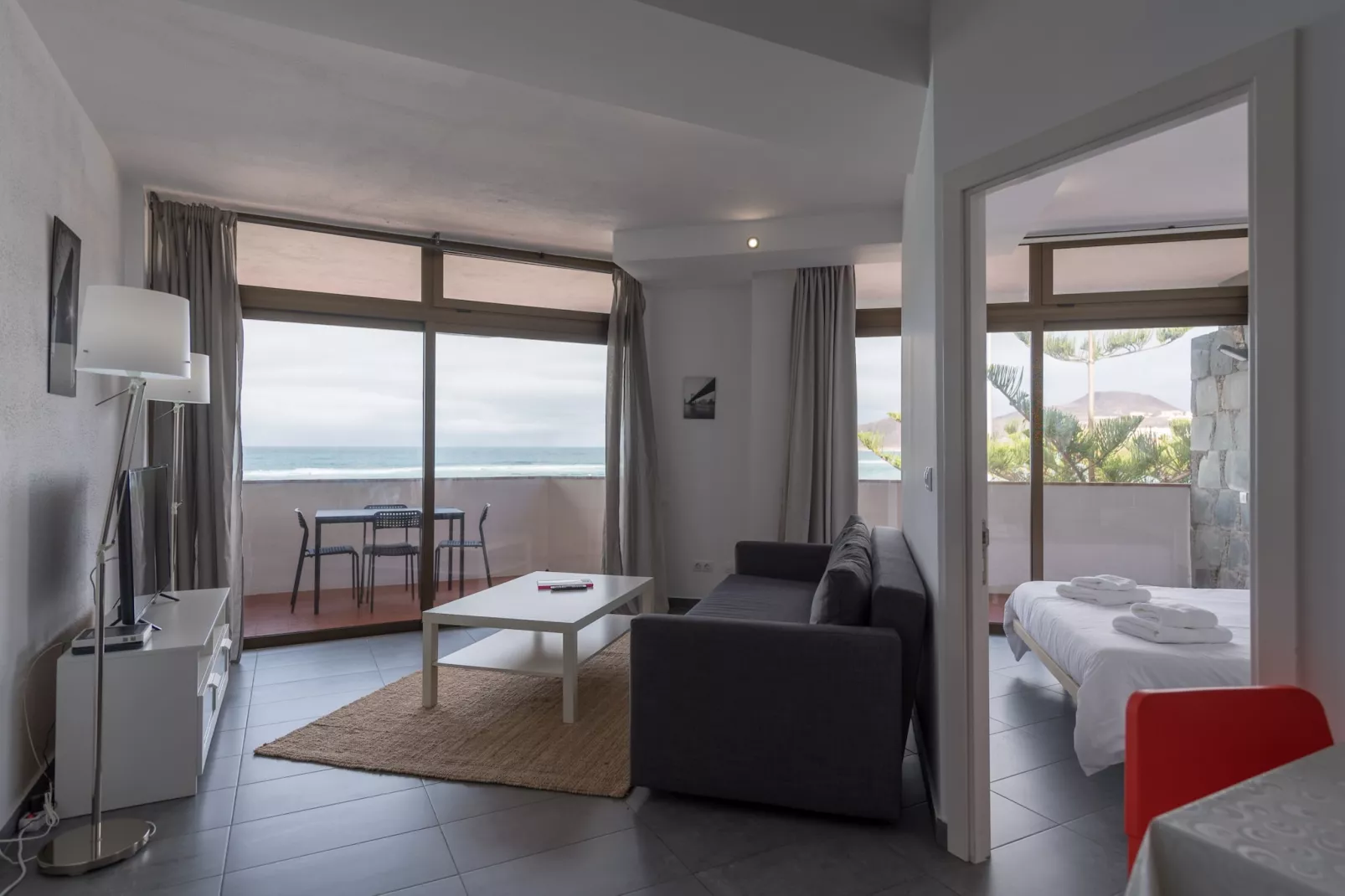 Vista Dorada al mar balcón-Wifi By Canariasgetaway-Woonkamer