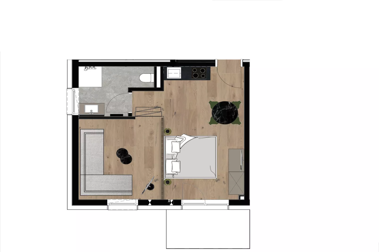 Appartements Gipfelglück 6-Niet-getagd