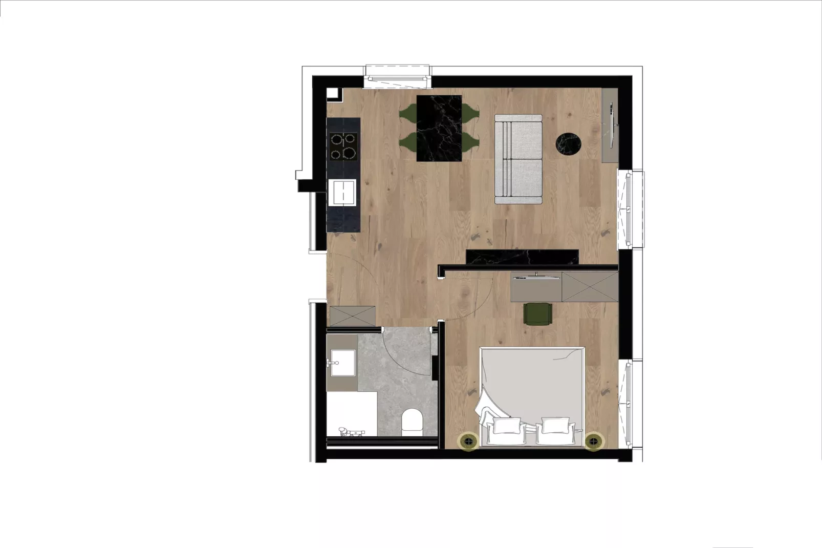 Appartements Gipfelglück 7-Niet-getagd