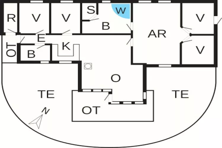 12 persoons vakantie huis in Idestrup-By Traum-Plattegrond