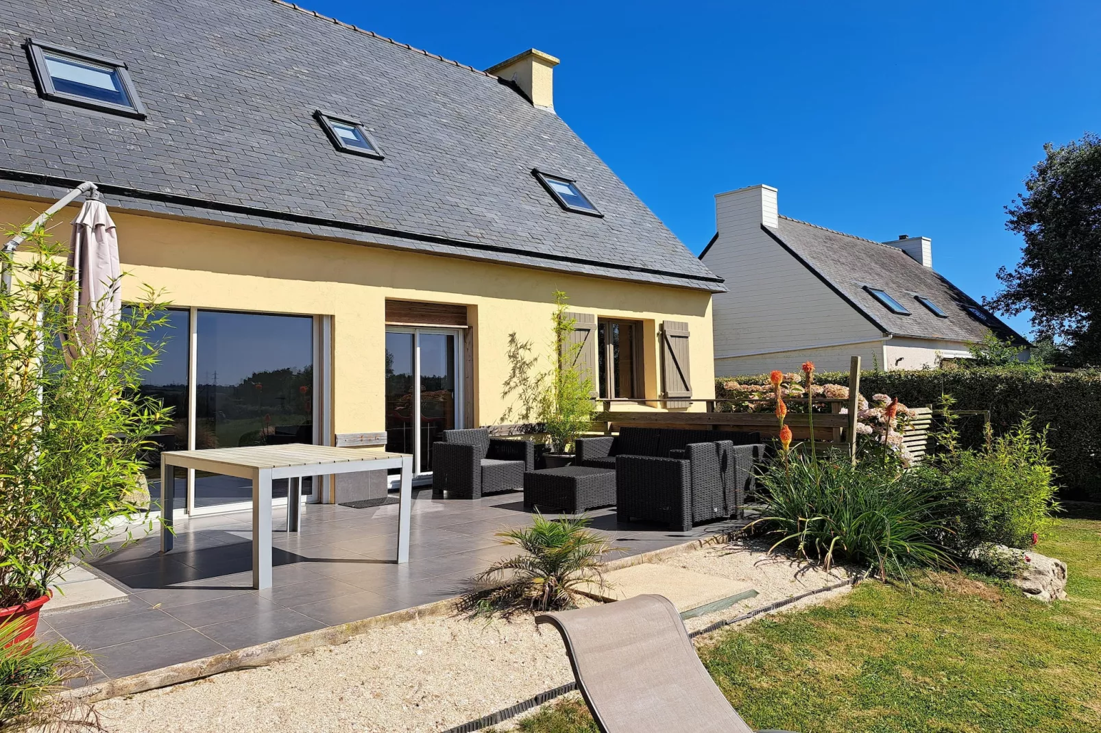 Ferienhaus Guissény-Buitenkant zomer