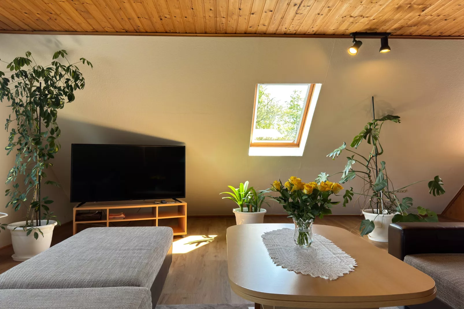 Ferienwohnung Moorhusen-Woonkamer