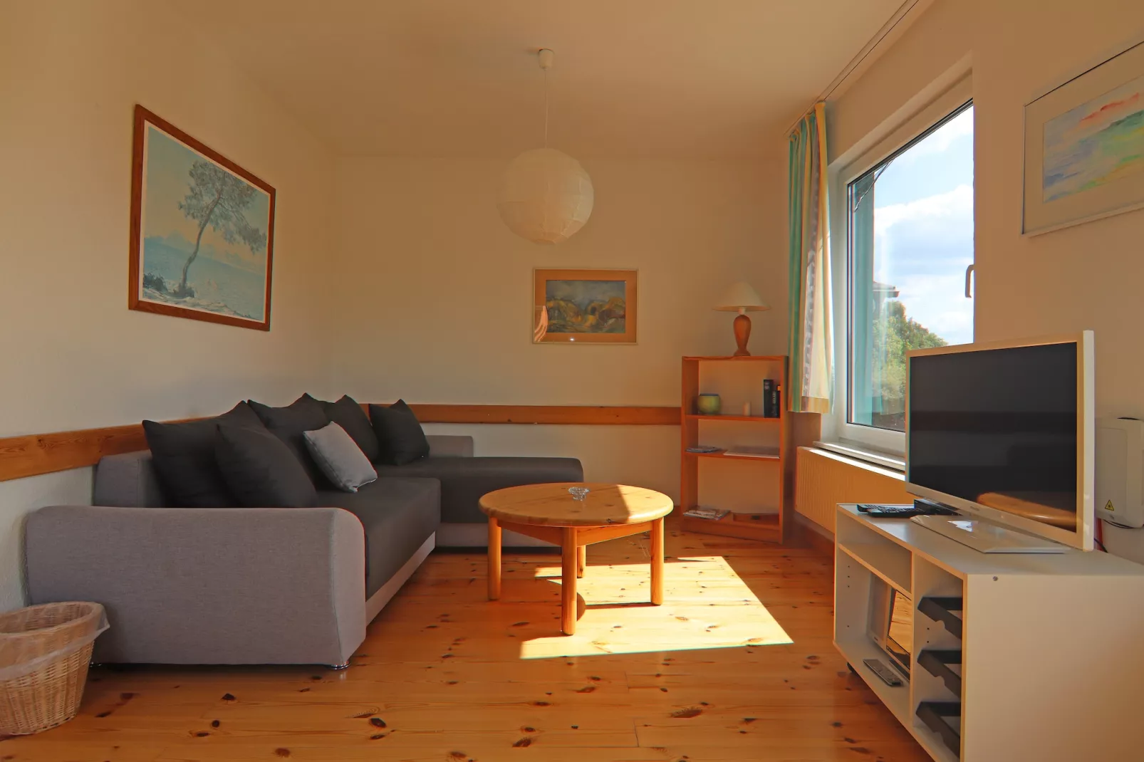 Ferienhäuser Inselblick / Ferienhaus 3 60 qm-Woonkamer