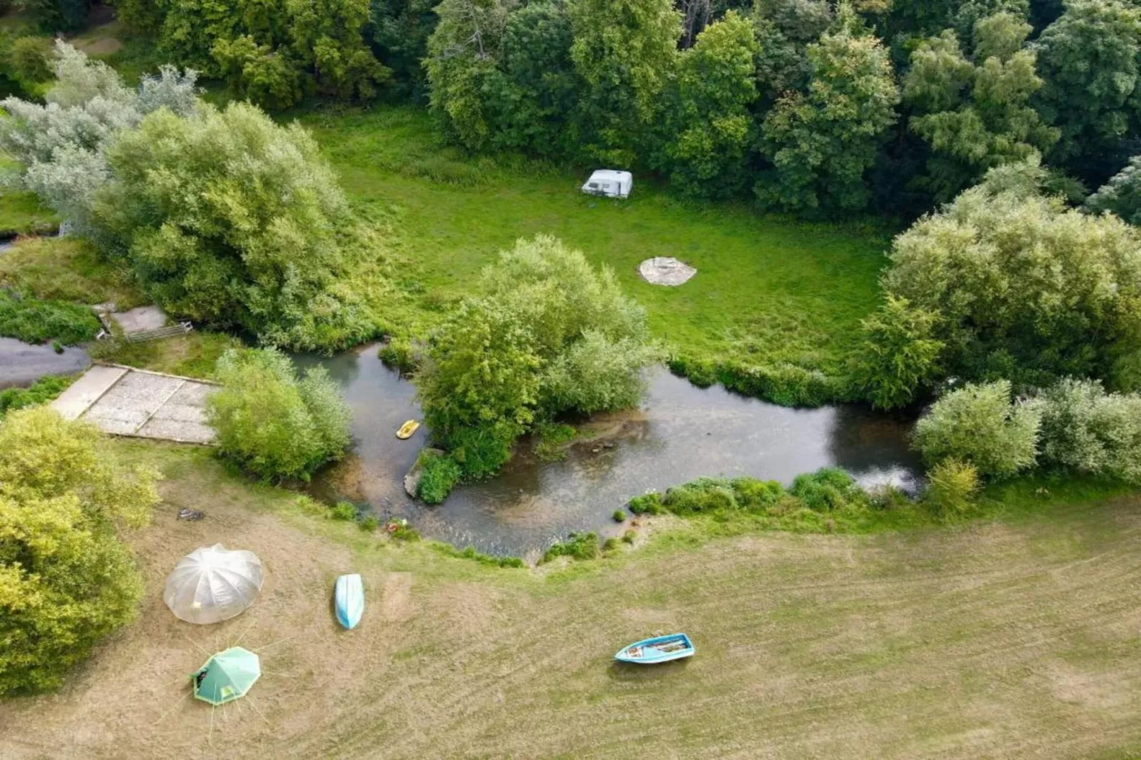 The Highland Camping Pod-Gebieden zomer 20km