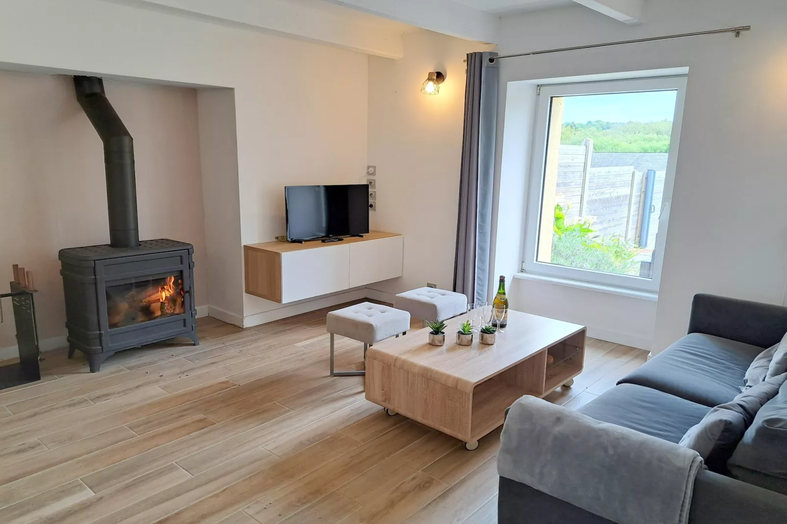 Doppelhaus in Telgruc sur mer-Woonkamer