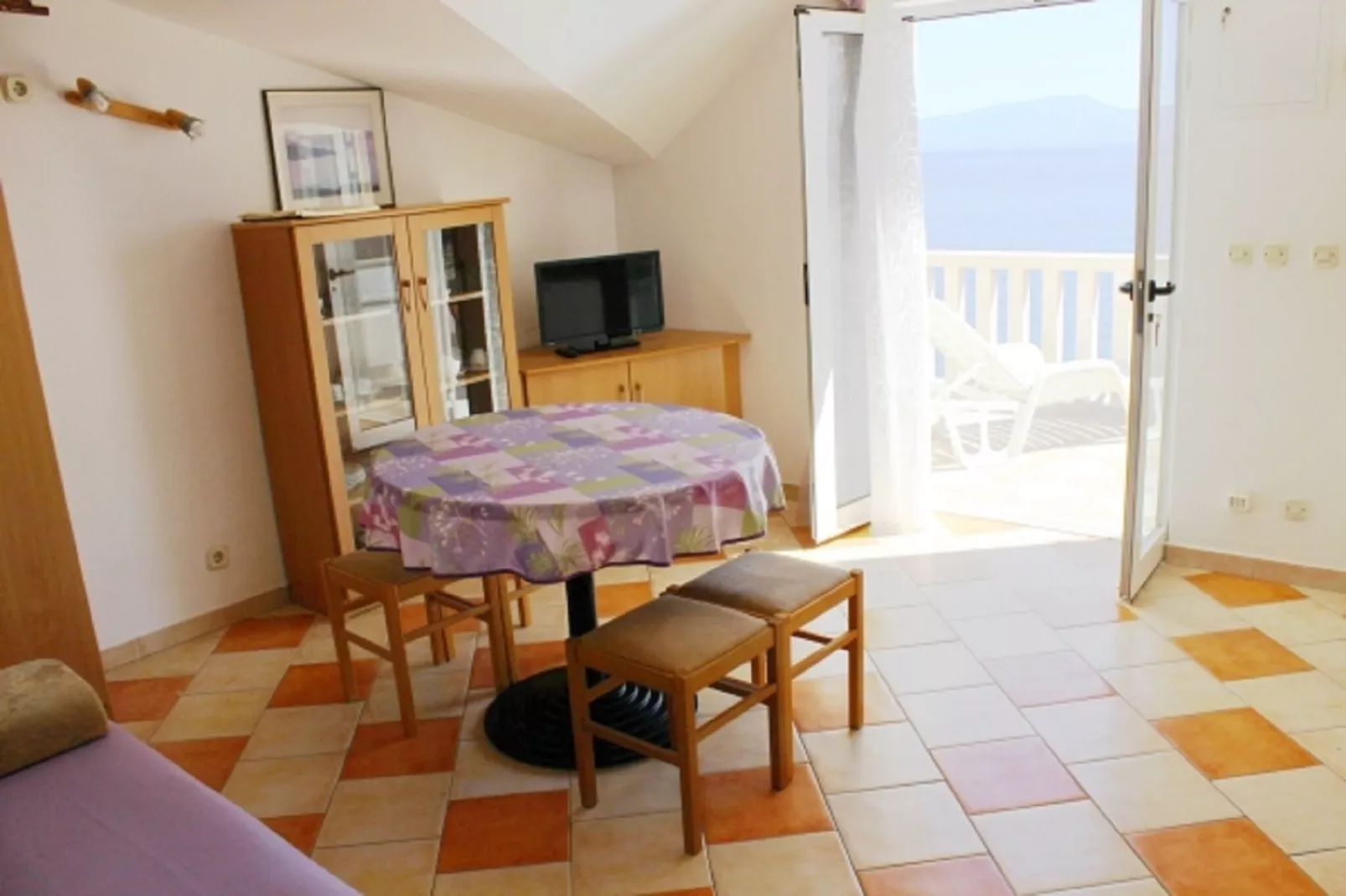Apartments Pansion Franka 3* - One Bedroom Apartment with Sea View and Terrace - APT 11-Slaapkamer