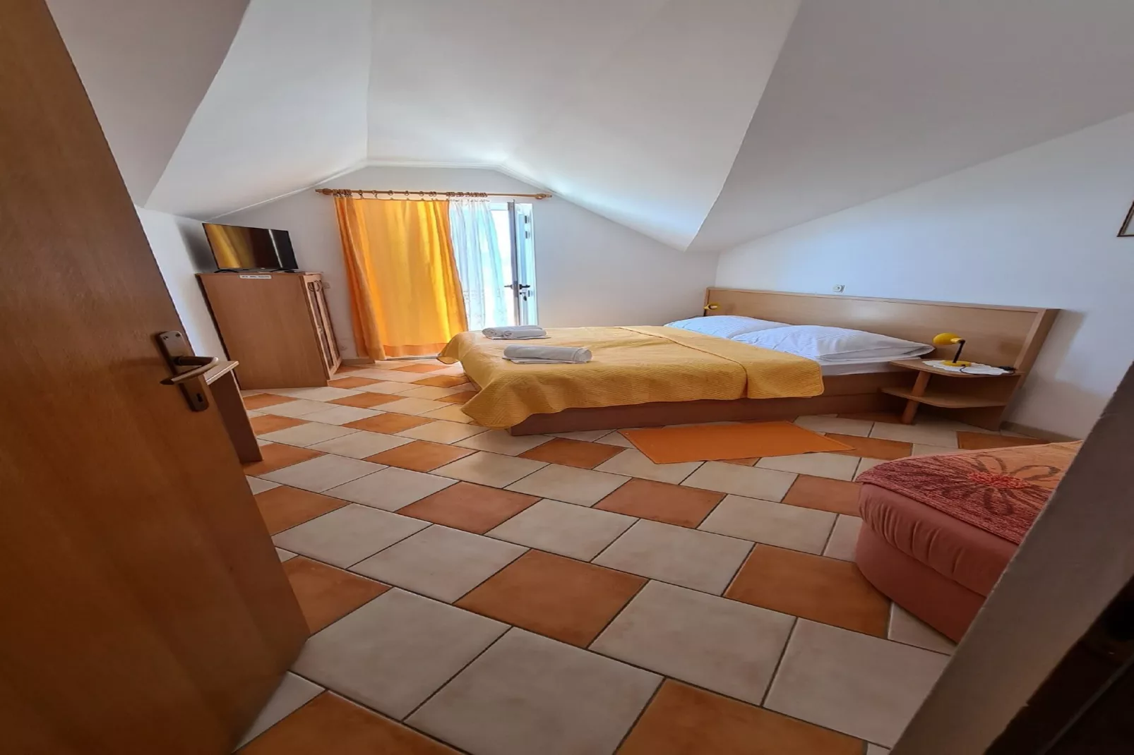 Apartments Pansion Franka 3* - Two Bedroom Apartment with Sea View and Terrace - APT 12-Slaapkamer